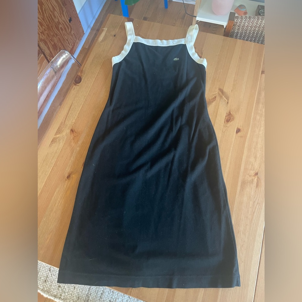 Lacoste black and white vintage tennis dress, size 4
